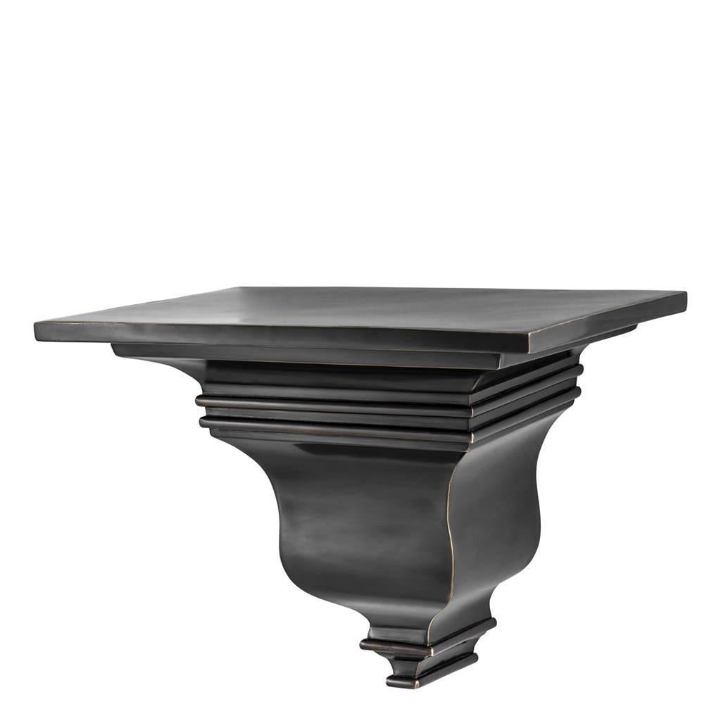 Indian View Wall Console in Bronze Finish