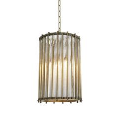 Araña Mezzo en latón vintage o chapado en plata antigua