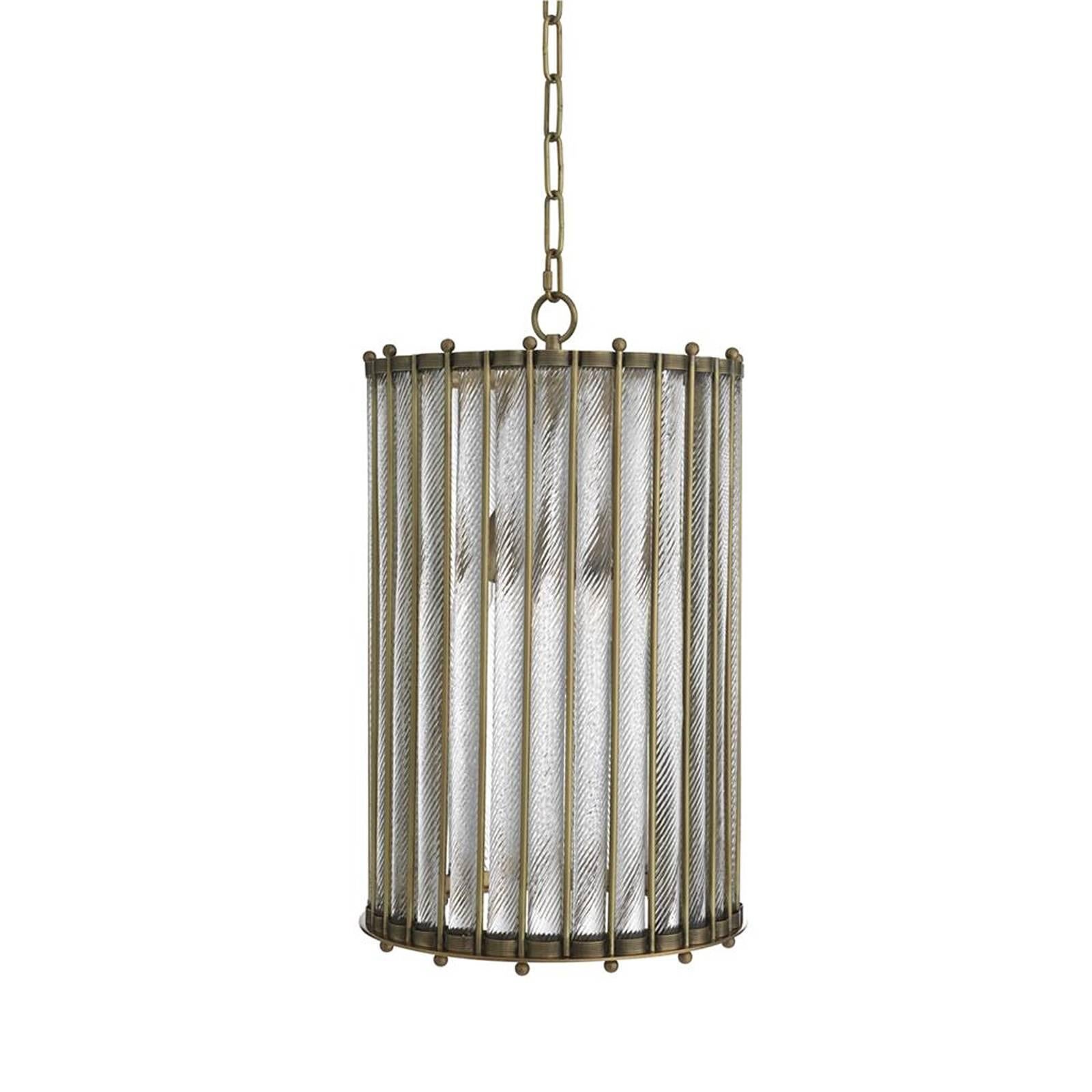 Hand-Crafted Mezzo Chandelier in Vintage Brass or Antique Silver Plated Finish For Sale