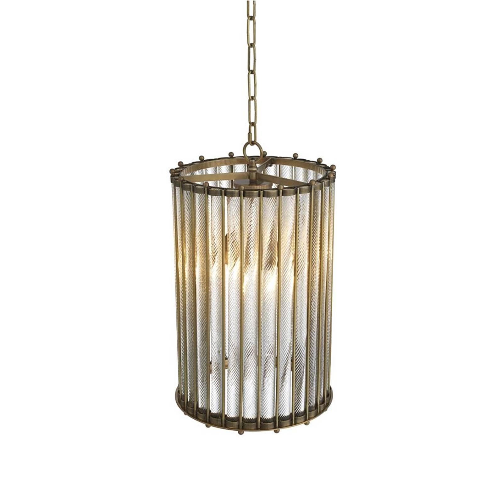 Mezzo Chandelier in Vintage Brass or Antique Silver Plated Finish In Excellent Condition For Sale In Paris, FR