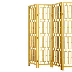 Golded Folding Screen in Gold Finish