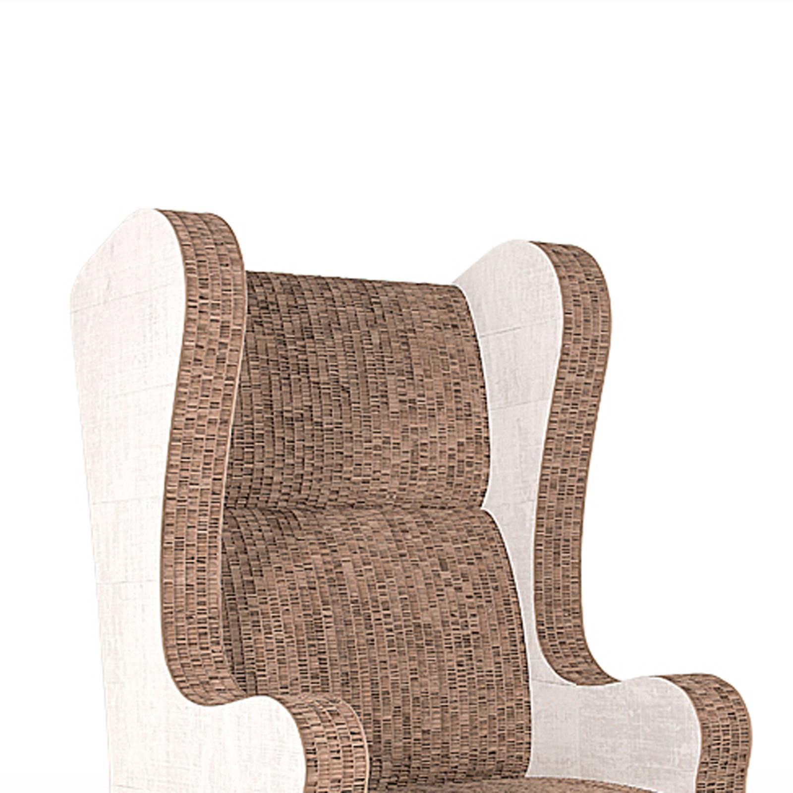 Armchair cardboard king made with structure in 
treated recycled cardboard. Strong treatment 
designed piece from Italy.
Also available in floor lamp or bookshelves.

