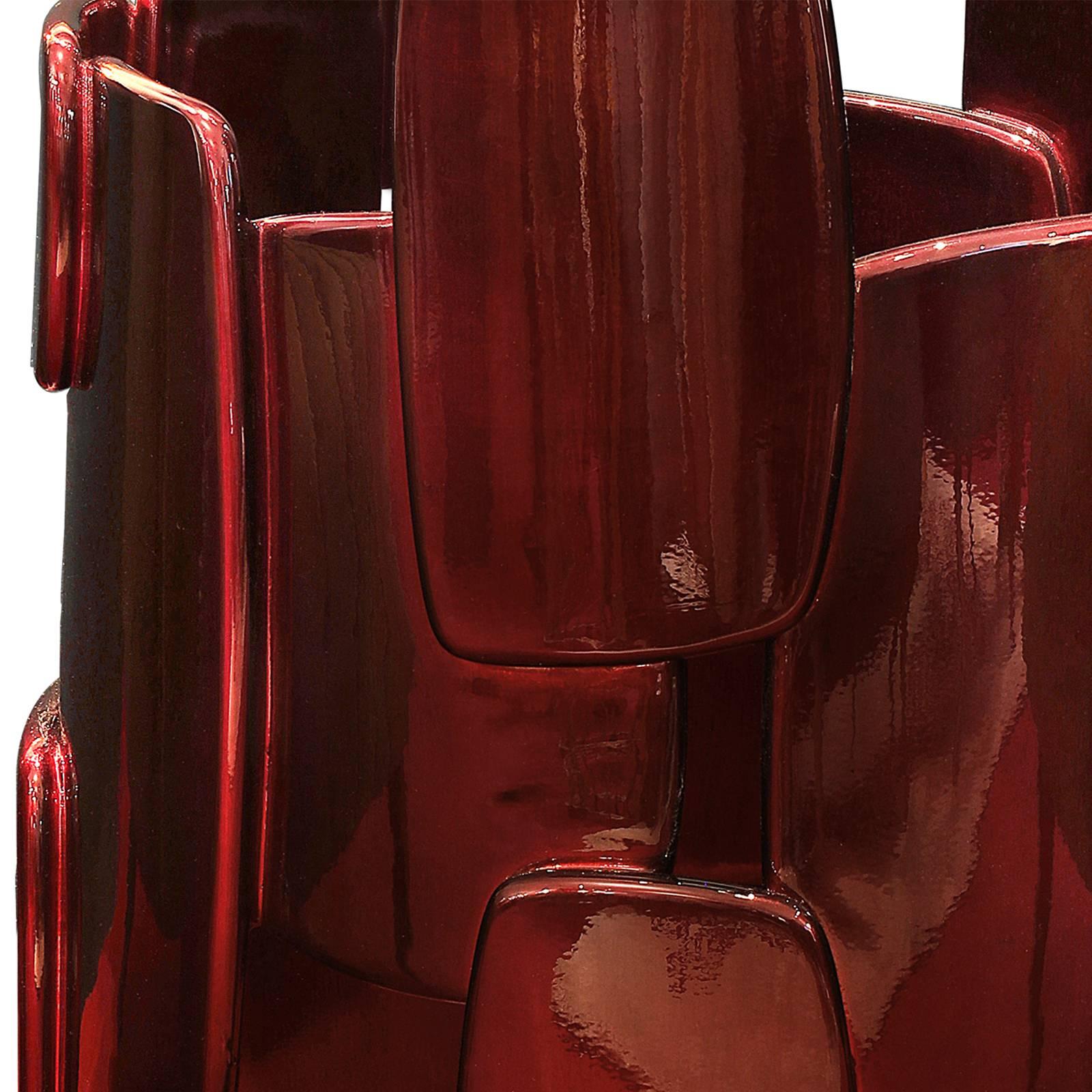 Brazero Beistelltisch mit schwarzer und roter glänzender Lackierung im Zustand „Hervorragend“ im Angebot in Paris, FR