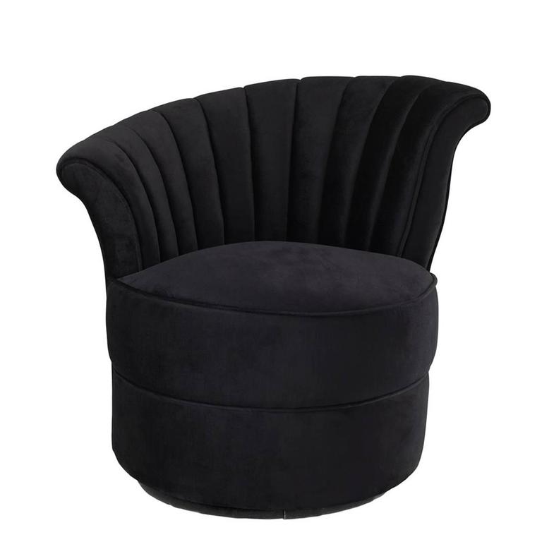 Wing Chair Left with Turquoise or Black Velvet Fabric For Sale at 1stDibs