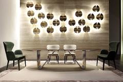 Alina Dining Table with Lacquered Ebony Top