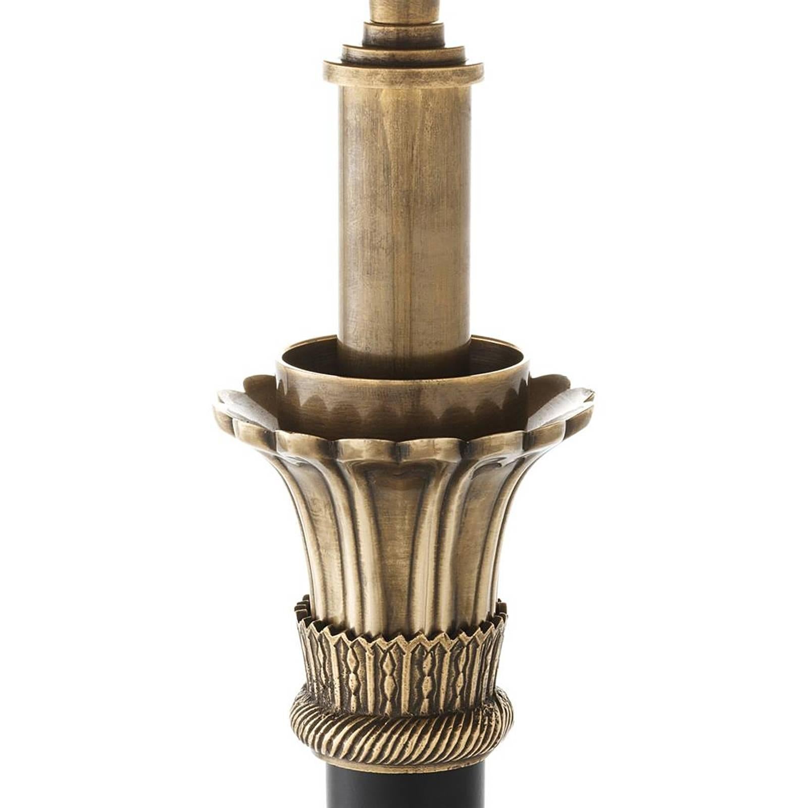 Particulier Table Lamp in Vintage Brass Finish and Granite In Excellent Condition In Paris, FR