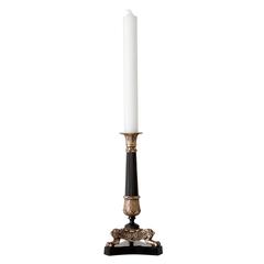 Chevalier Candle Holder in Brass Finish or Nickel Finish