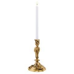 Brazio Candle Holder in Gold Finish or Silver Plated Finish