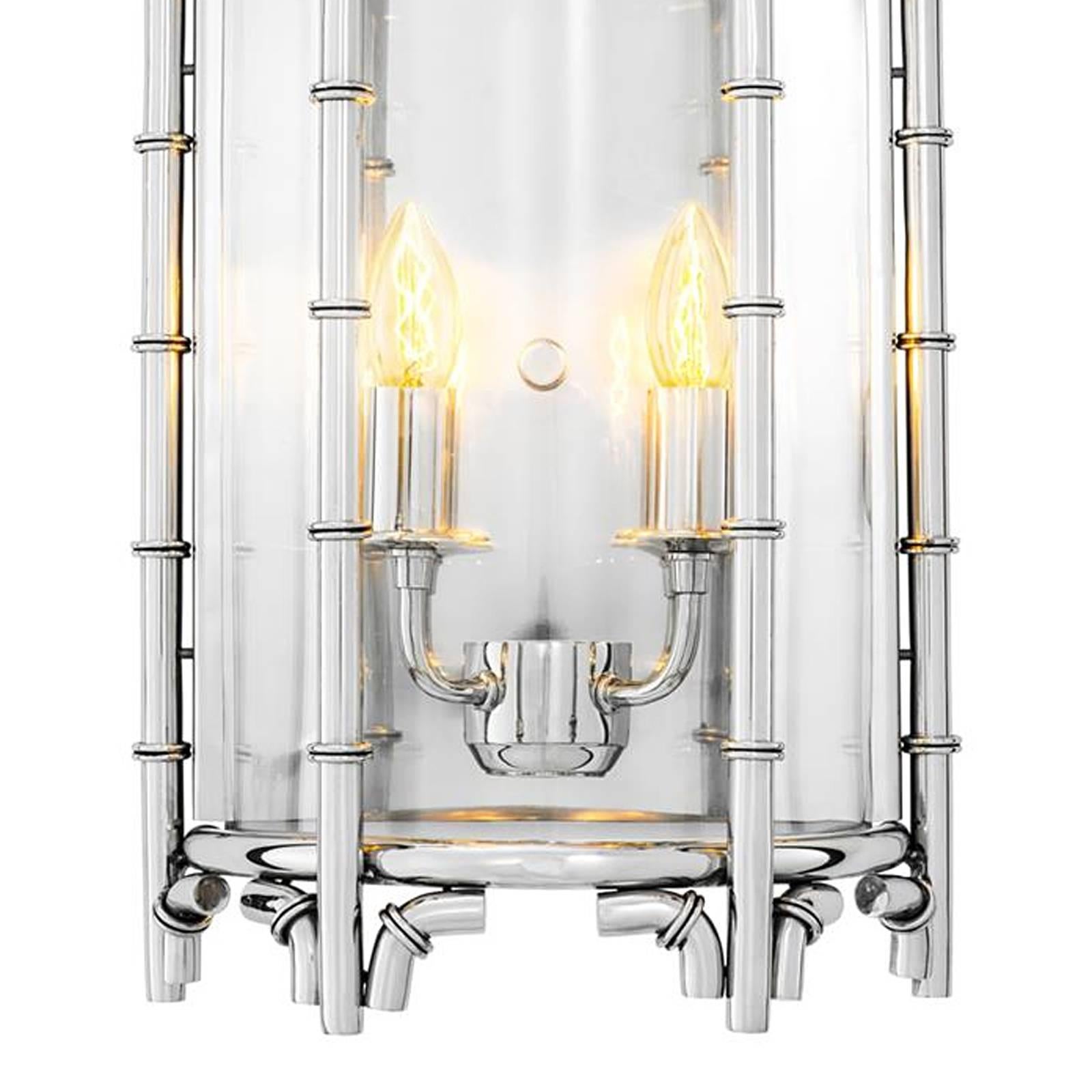 Indian Islands Wall Light in Polished Stainless Steel