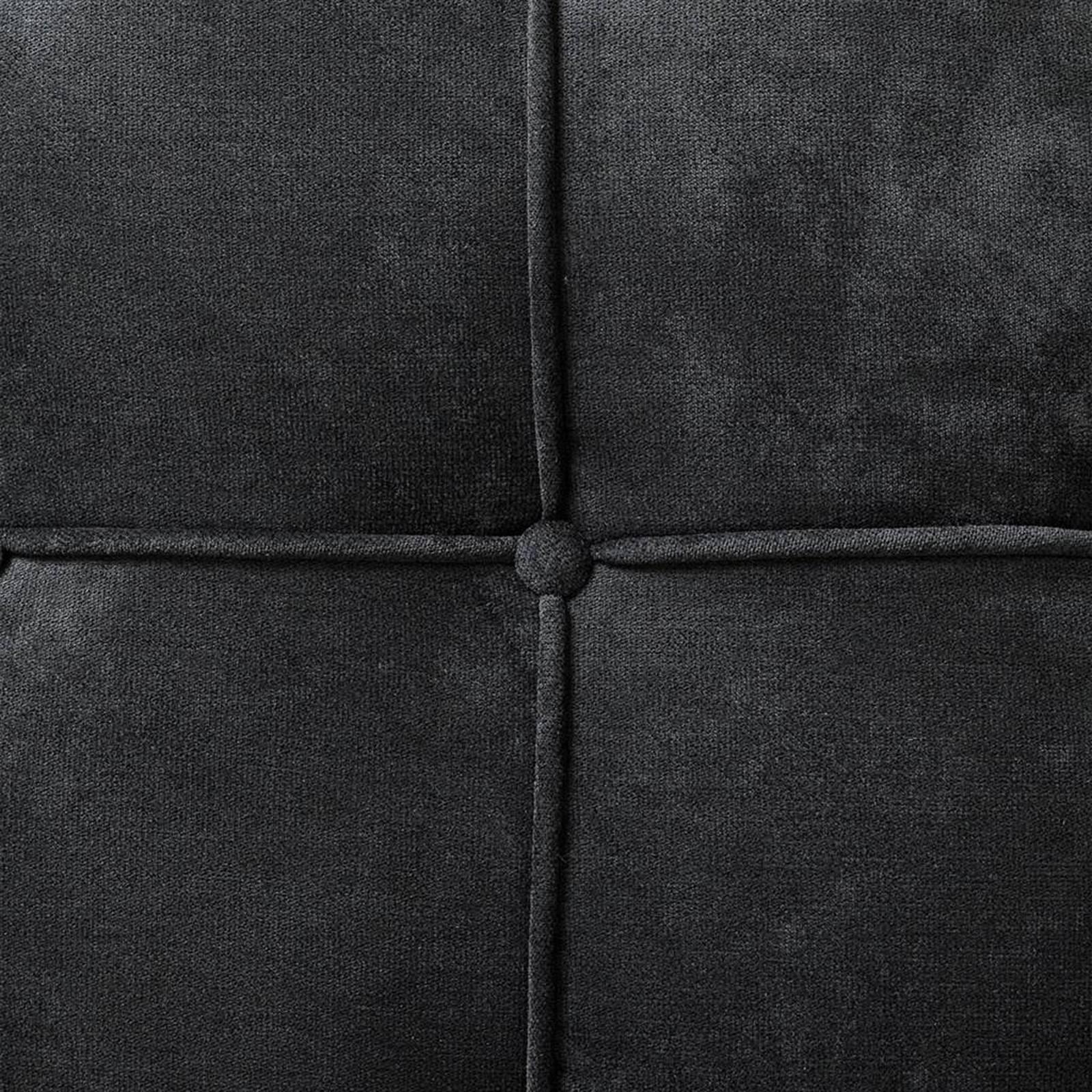 Chinese Sander Sofa in Black, Greige or Ecru Velvet Fabric