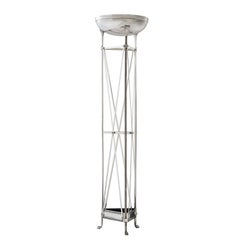 Axel Floor Lamp in Antique Silver Plated or Bronze Finish