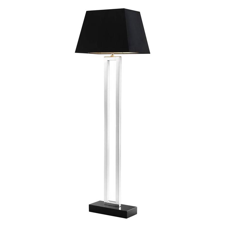 Carlton Floor Lamp In Stainless Steel On Granite Base For At Carlton Floor Lamp In Stainless Steel On Granite Base For