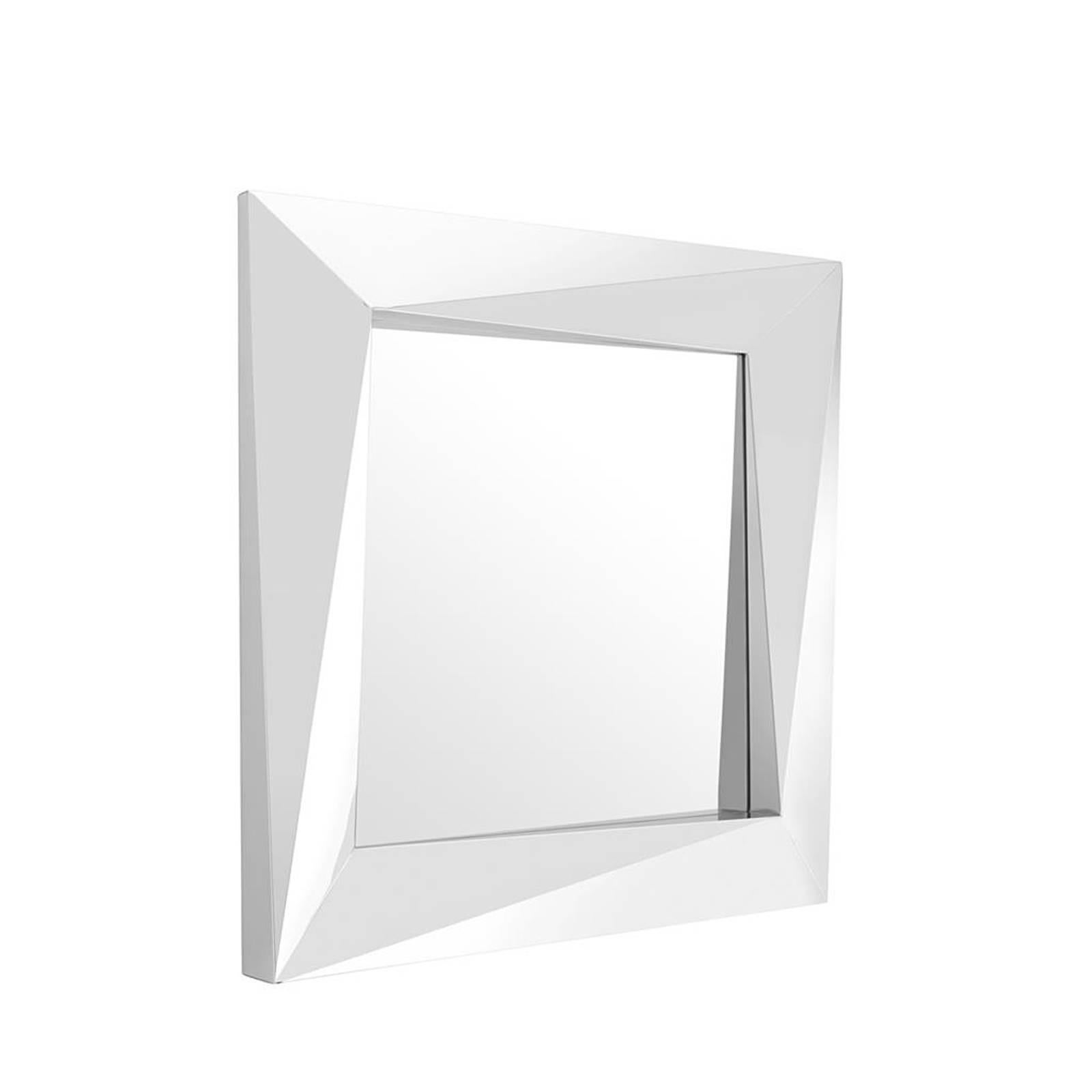 Axis Square Mirror in Gold Finish or in Polished Stainless Steel 2