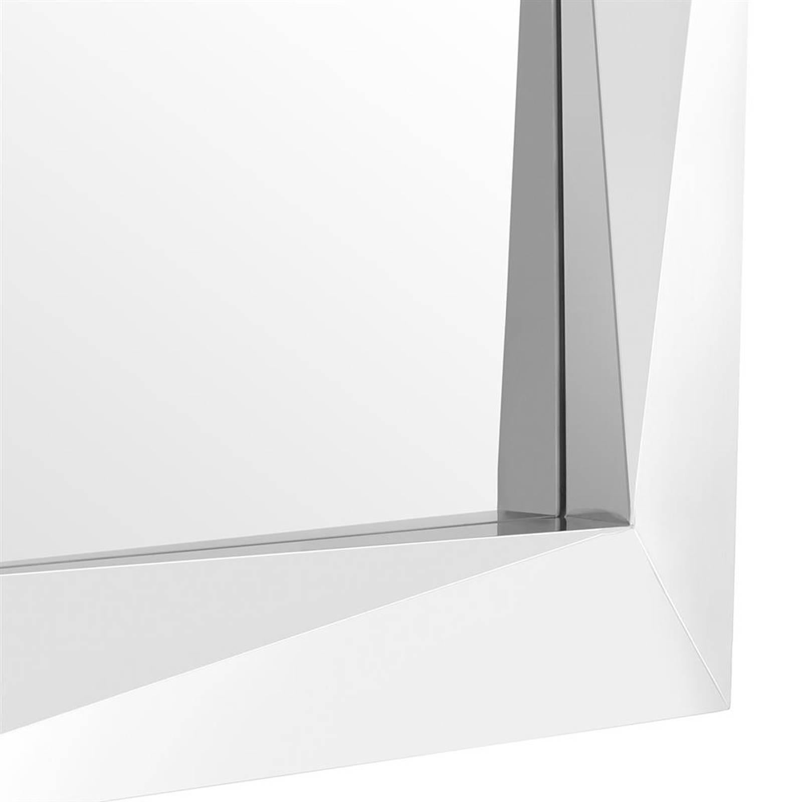 Axis Square Mirror in Gold Finish or in Polished Stainless Steel 4