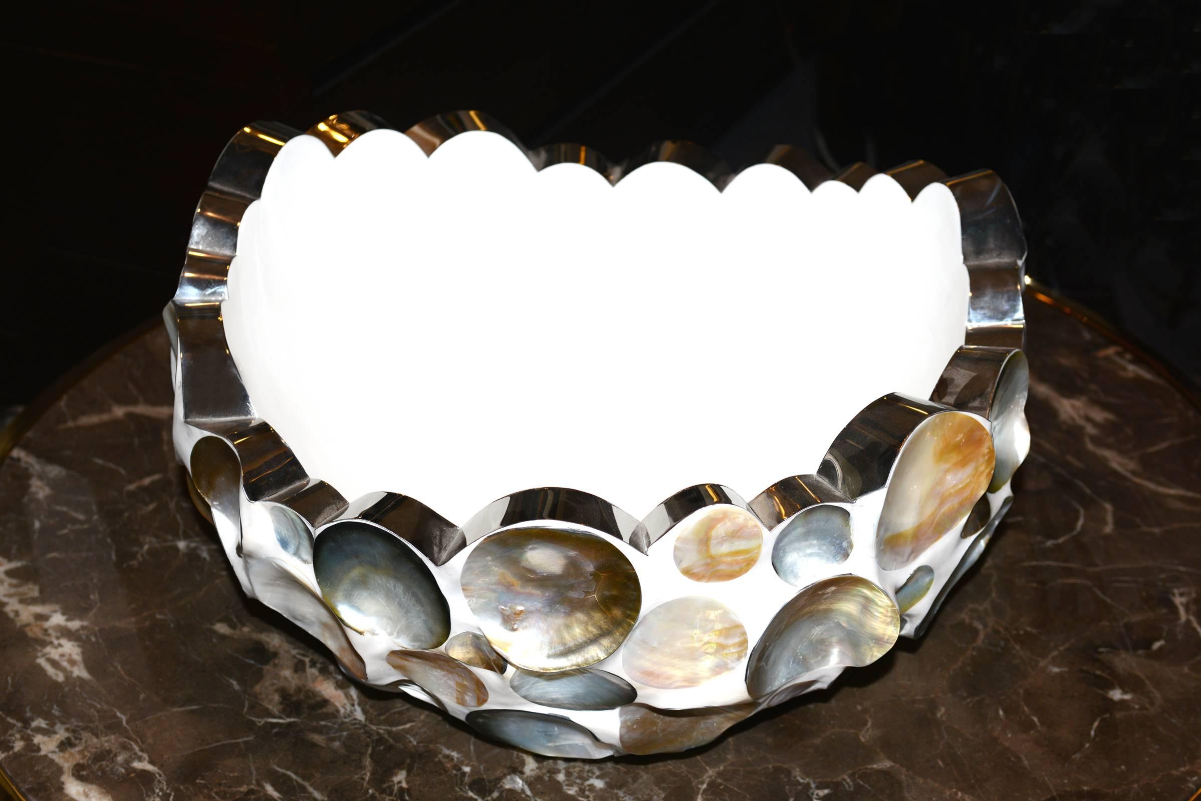 Contemporary Shell Cup Mother-of-Pearl Made in Netherlands in 2016