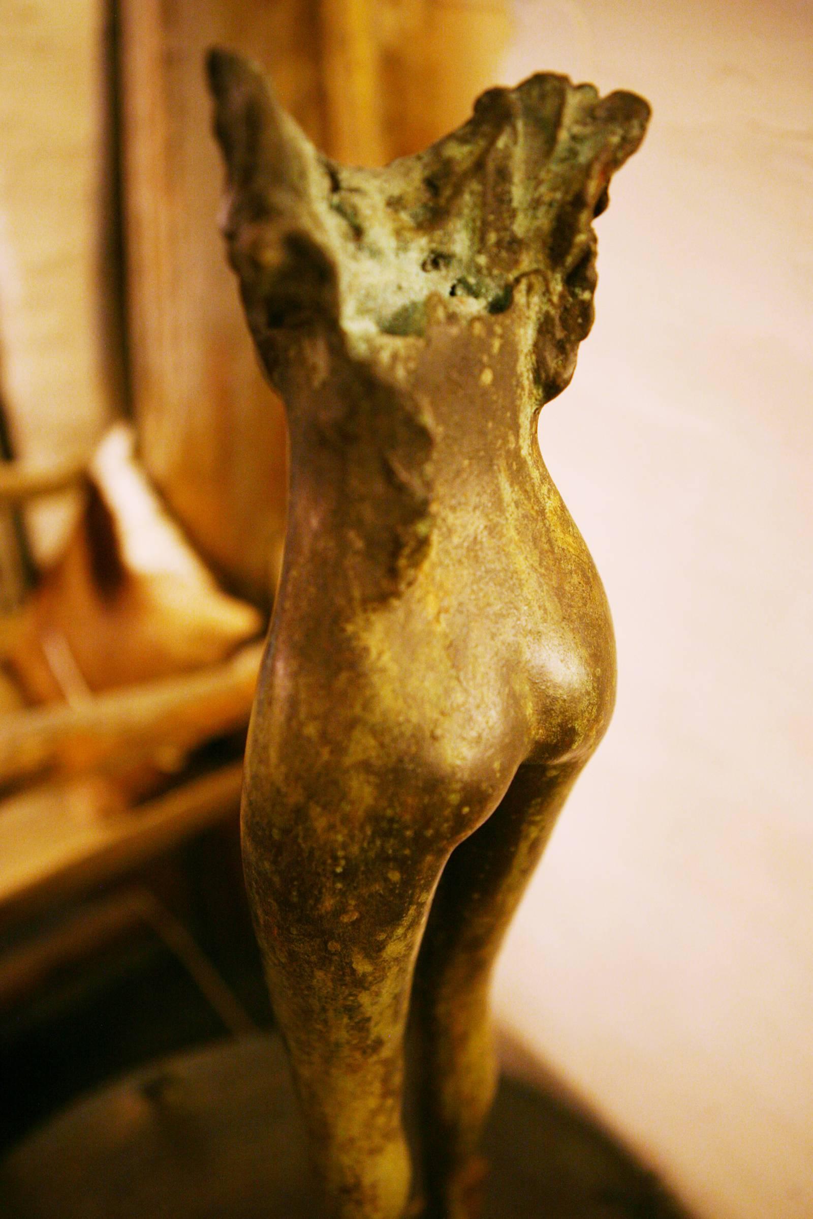Contemporary Body Lady Sculpture in Solid Bronze For Sale