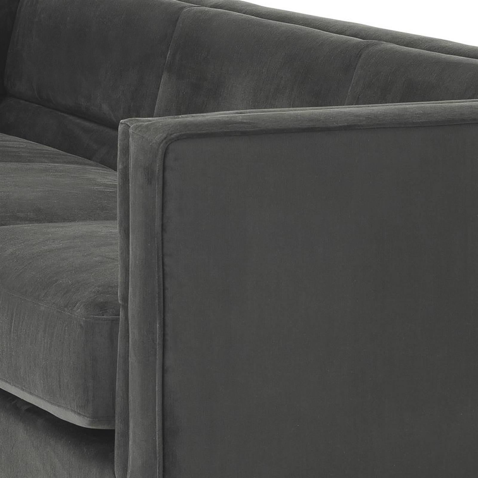 Hand-Crafted Becker Sofa with Anthracite Grey Fabric