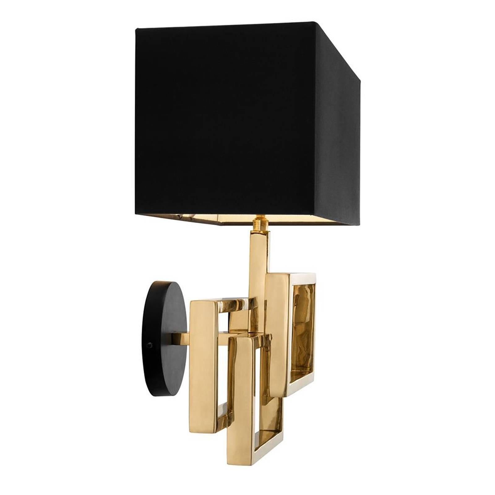 Indiano Lampada da parete Frames in ottone lucido o in nichel in vendita