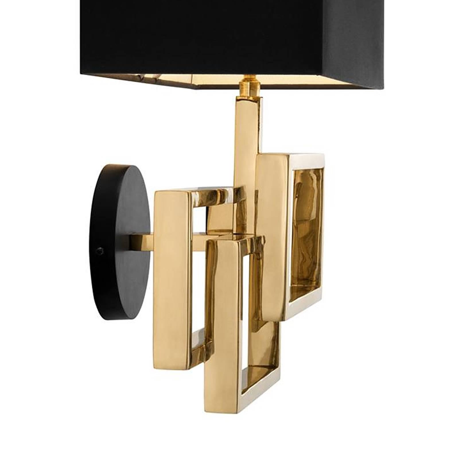 Lucidato Lampada da parete Frames in ottone lucido o in nichel in vendita