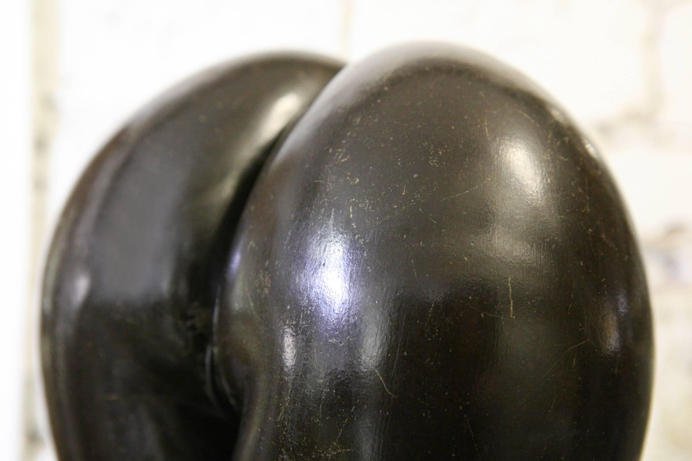 Contemporary Real Coconut from Praslin on Bronze Base
