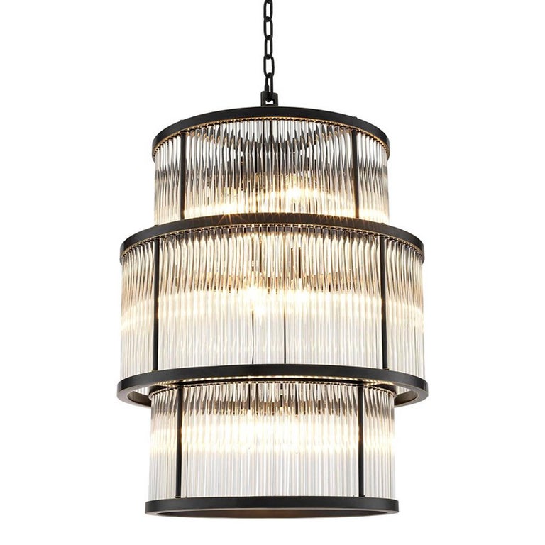 Derone Extra Large Chandelier In Bronze Highlight Or Nickel Finish Derone Extra Large Chandelier In Bronze Highlight Or Nickel Finish For