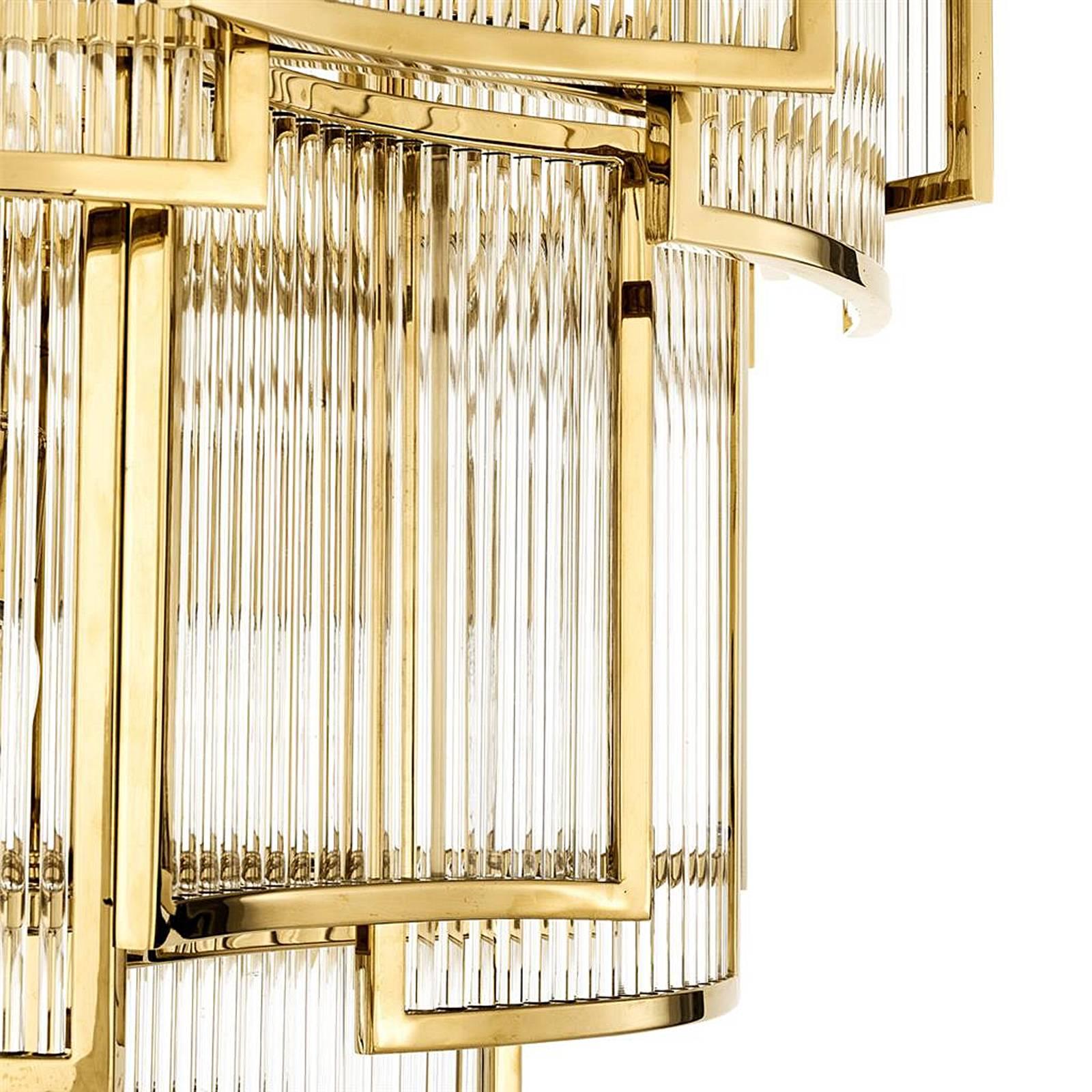 Radiance Chandelier in Gold or Nickel Finish In Excellent Condition In Paris, FR