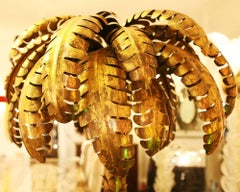 Gilded Palmer Floor Lamp in Gold Finish