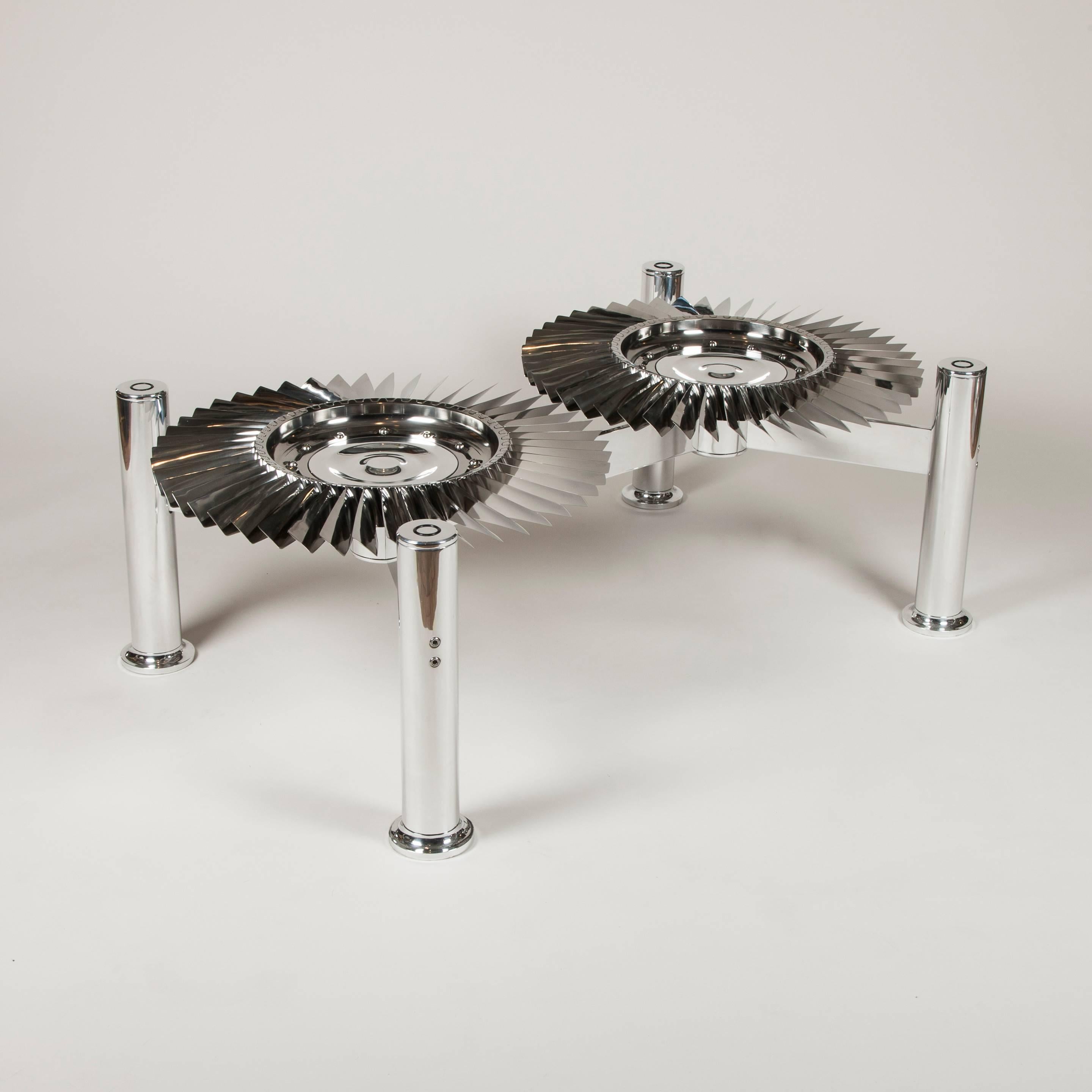 jet engine coffee table