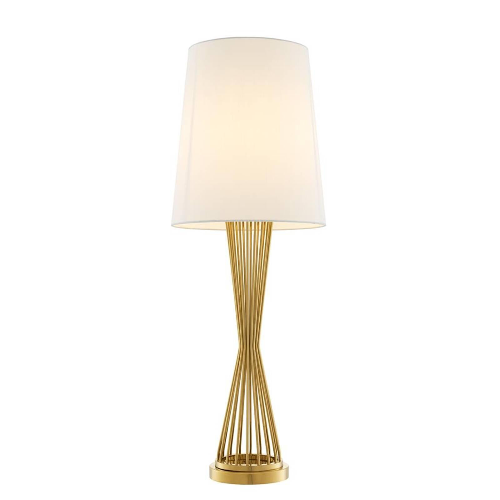 Barnet Table Lamp in Gold or Nickel Finish