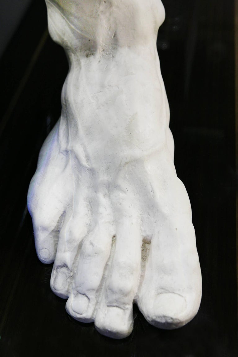 Hercule Foot Sculpture in Plaster, Made in France in 2016 at 1stDibs