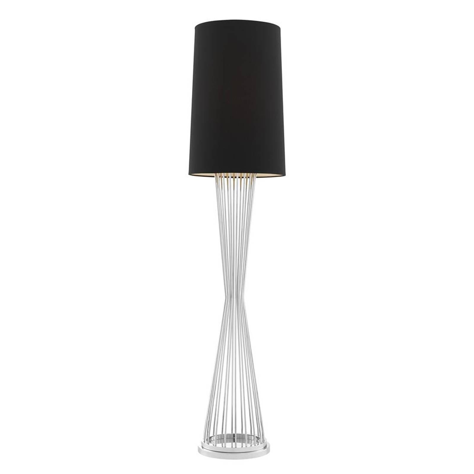 Barnet Floor Lamp in Gold or Nickel Finish In Excellent Condition In Paris, FR