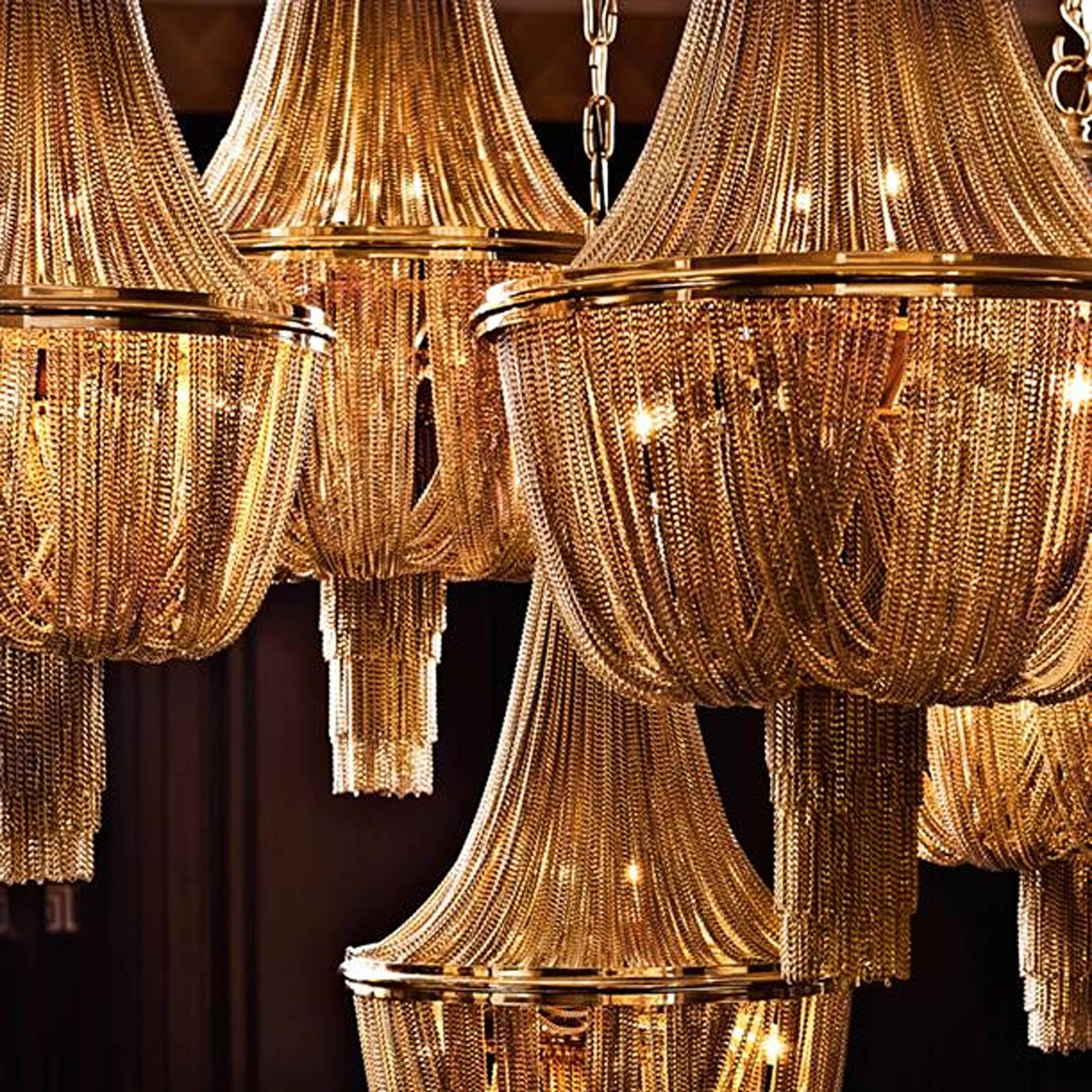 gold chandelier chain