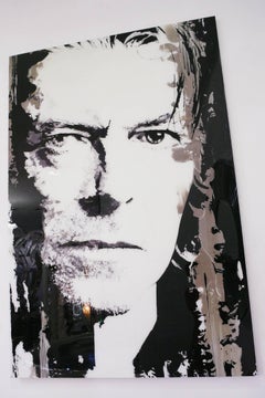 Photographie de David Bowie sur plexiglas