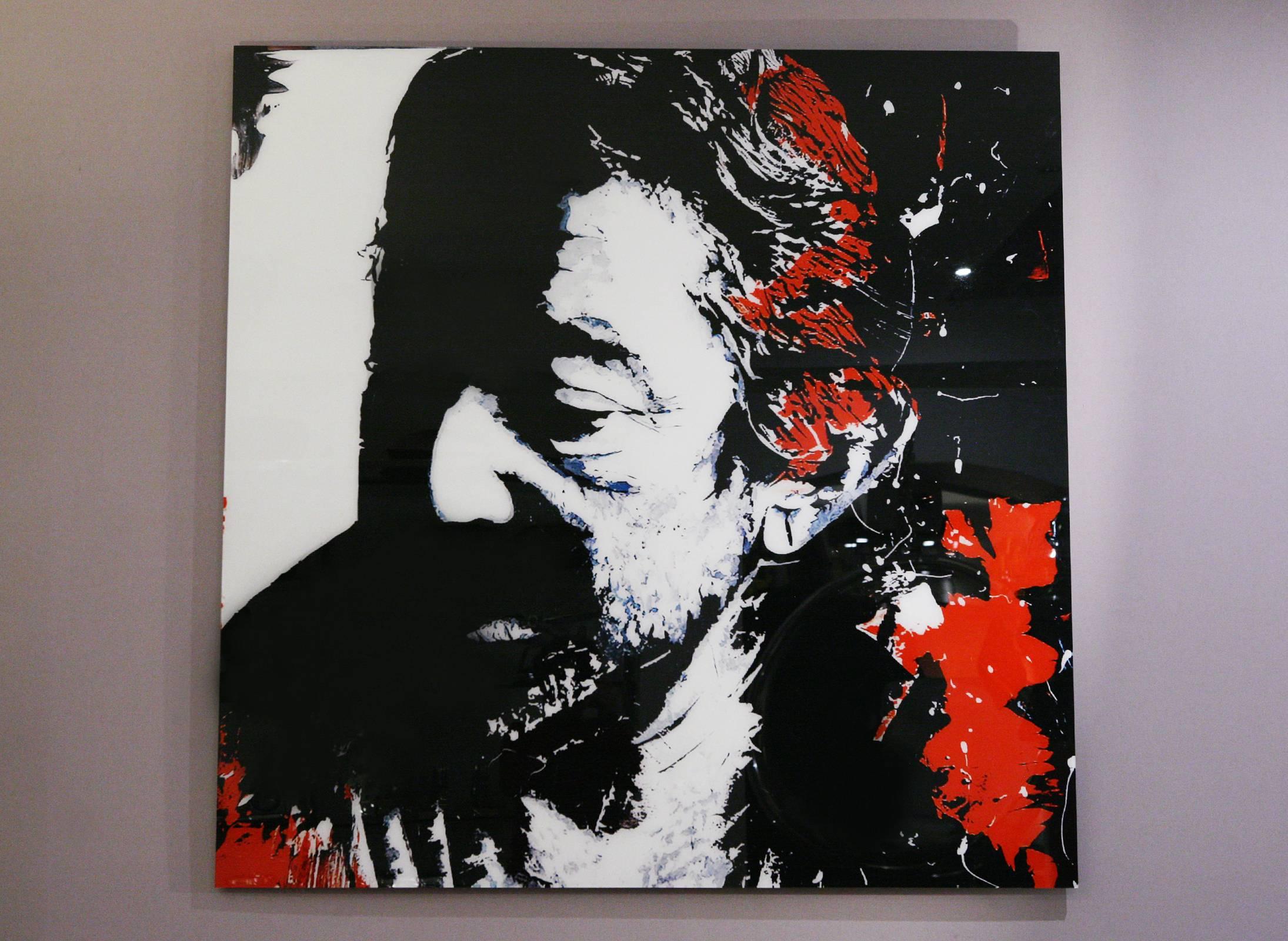 Photographie Serge Gainsbourg sur plexiglas.
Édition limitée de six pièces. Réalisé par Valerie 
Artiste Durand. Livré avec certificat.
