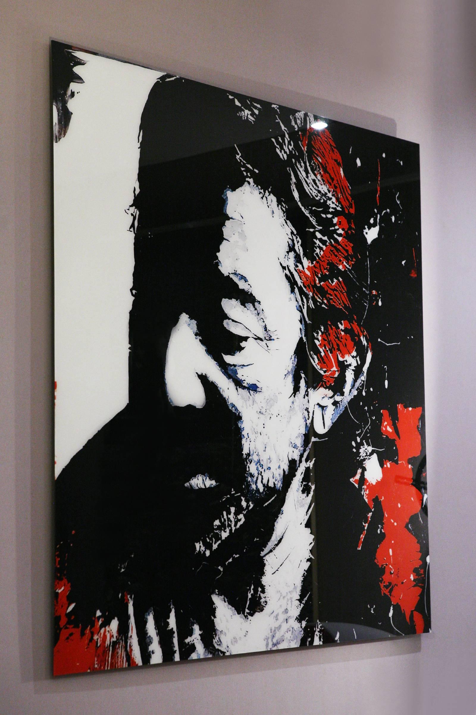 Moderne Photographie de Serge Gainsbourg sur plexiglas en vente