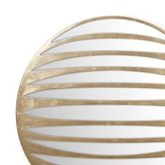 Cats Eyes Mirror Hand-Carved Solid Wood Gold Finish