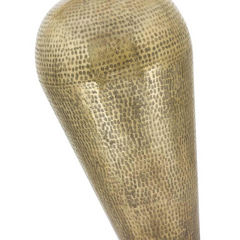 Aluminum Gilded Vase Hand-Hammered