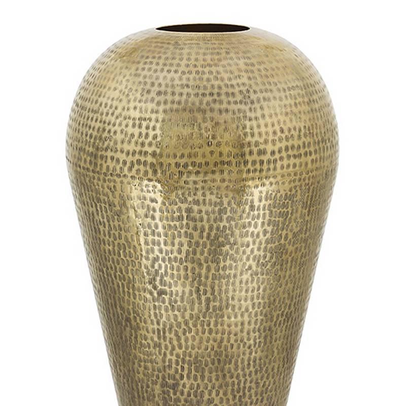 Contemporary Gilded Vase Hand-Hammered