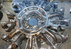 Continental R-670 Engine Coffee Table from Fairchild PT-23 Aircraft