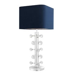 Bubbles Nickel Table Lamp in Nickel Finish