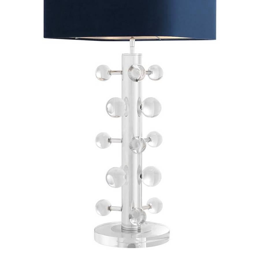 Unknown Bubbles Nickel Table Lamp in Nickel Finish