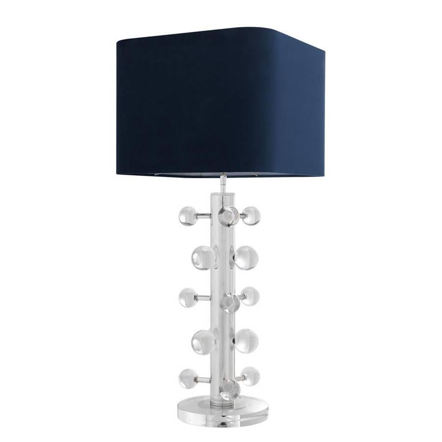 Cast Bubbles Nickel Table Lamp in Nickel Finish