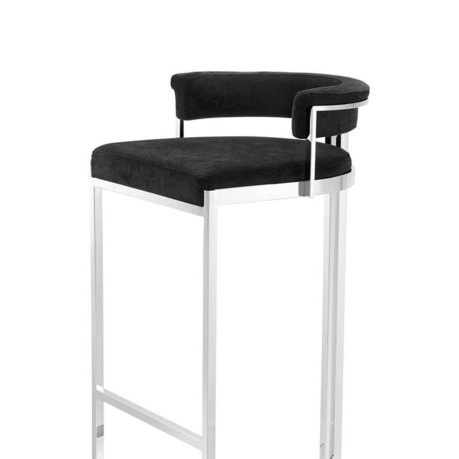 black velvet bar stools