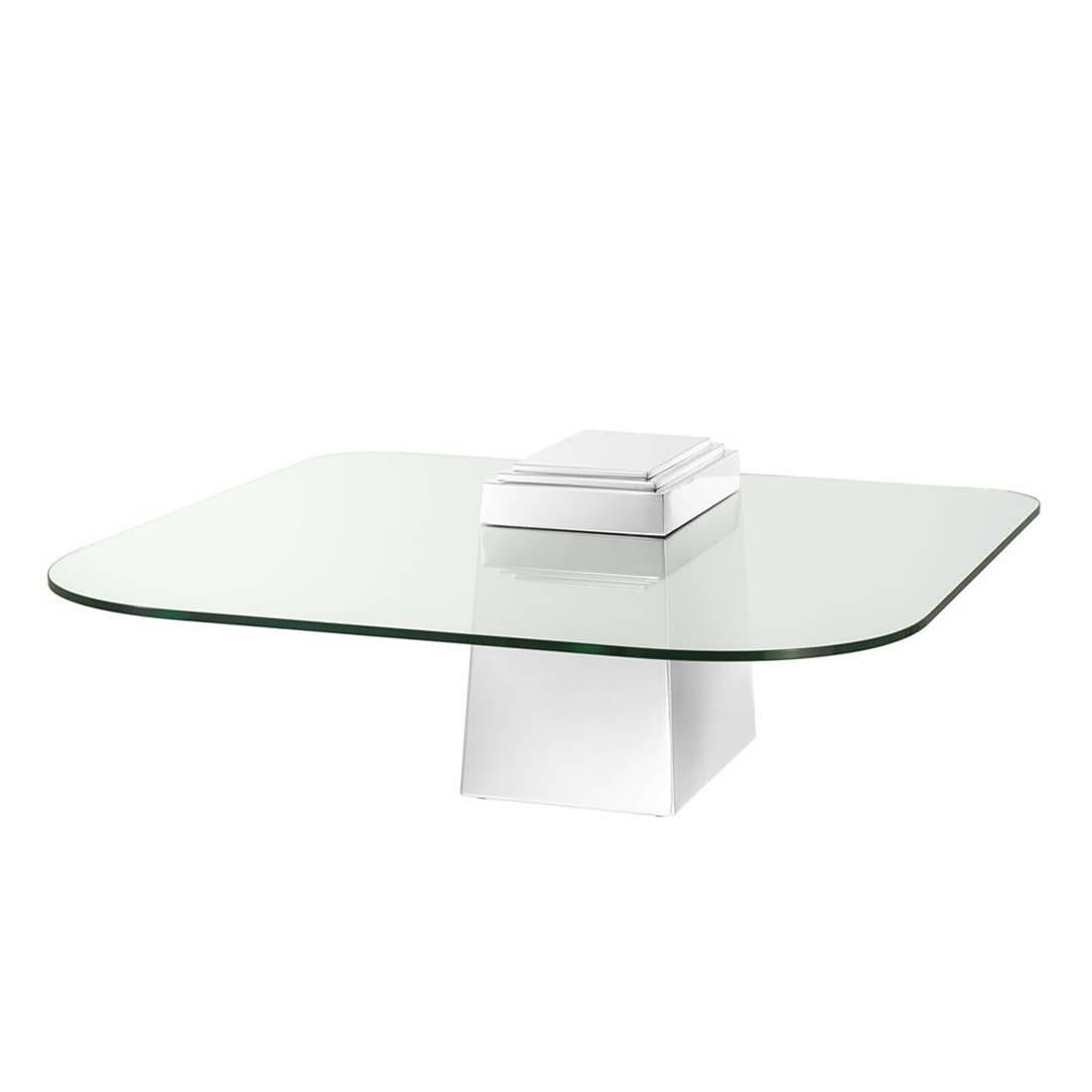 Colisé Coffee Table in Gold or Chrome Finish 1