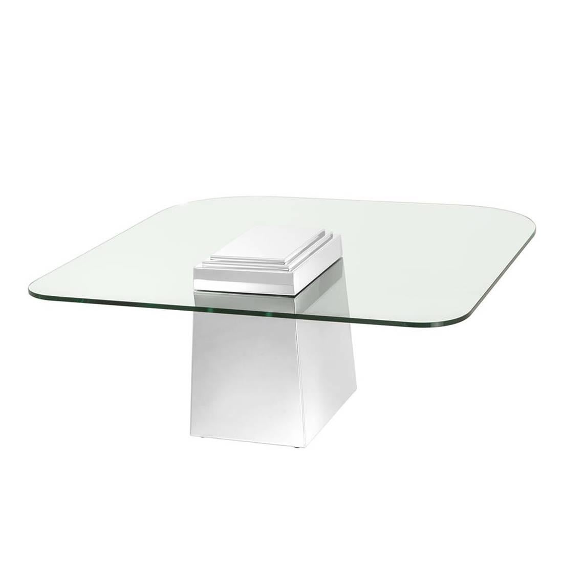 Colisé Coffee Table in Gold or Chrome Finish 2