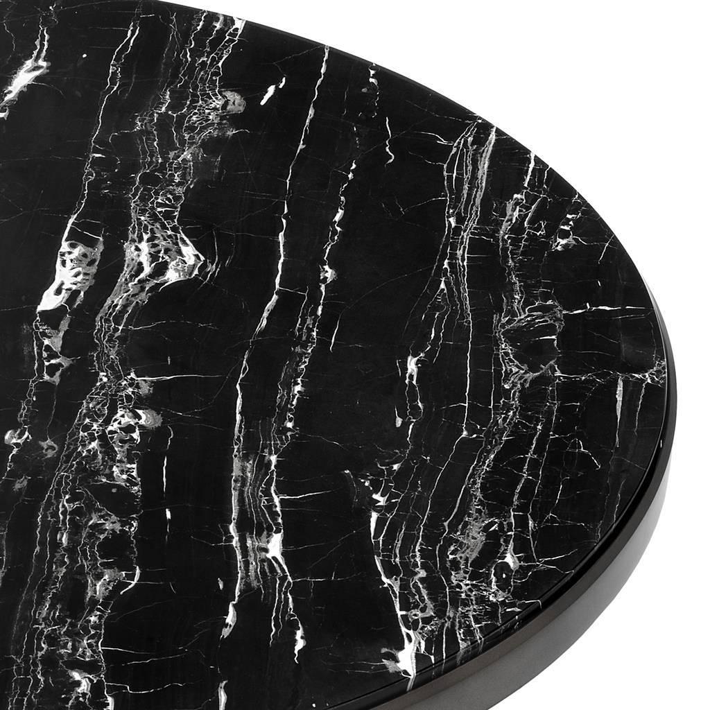 Schwarzer Zweig-Couchtisch mit schwarzer Marmorplatte (21. Jahrhundert und zeitgenössisch) im Angebot