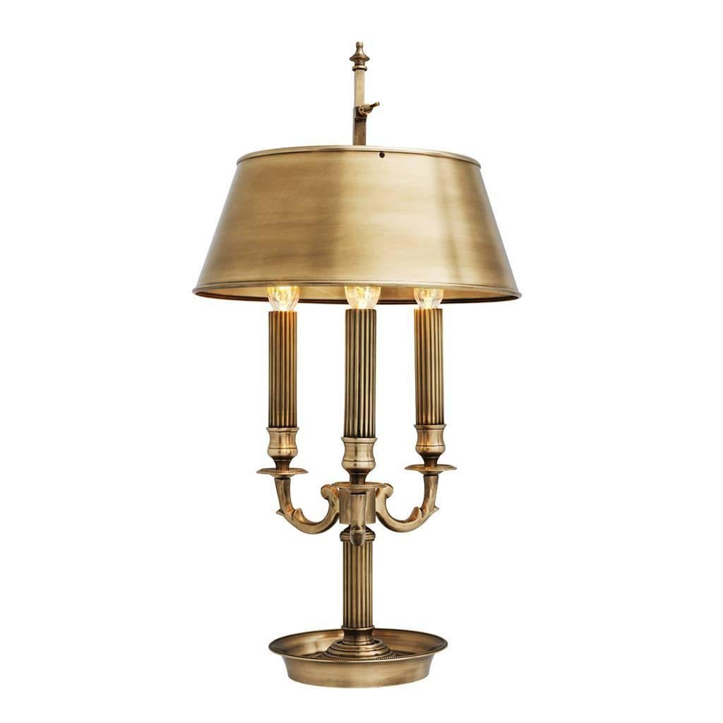 Martins Table Lamp in Antique Brass Finish