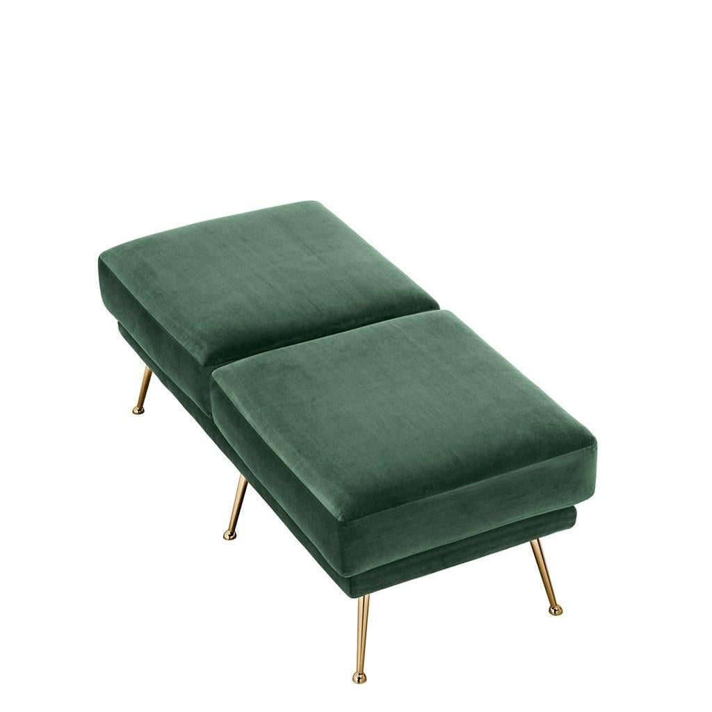 velvet green bench