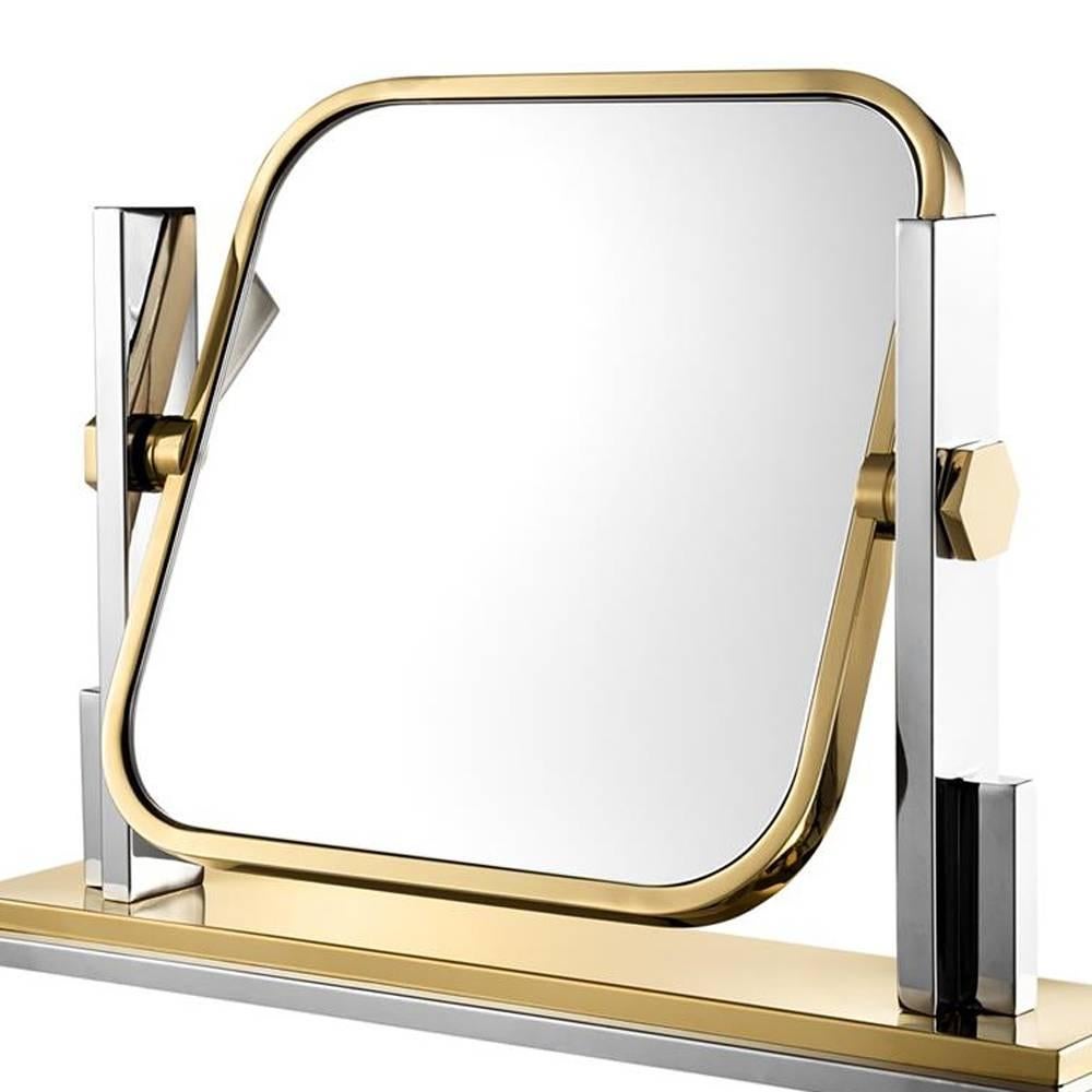 Polished Majesty Table Mirror