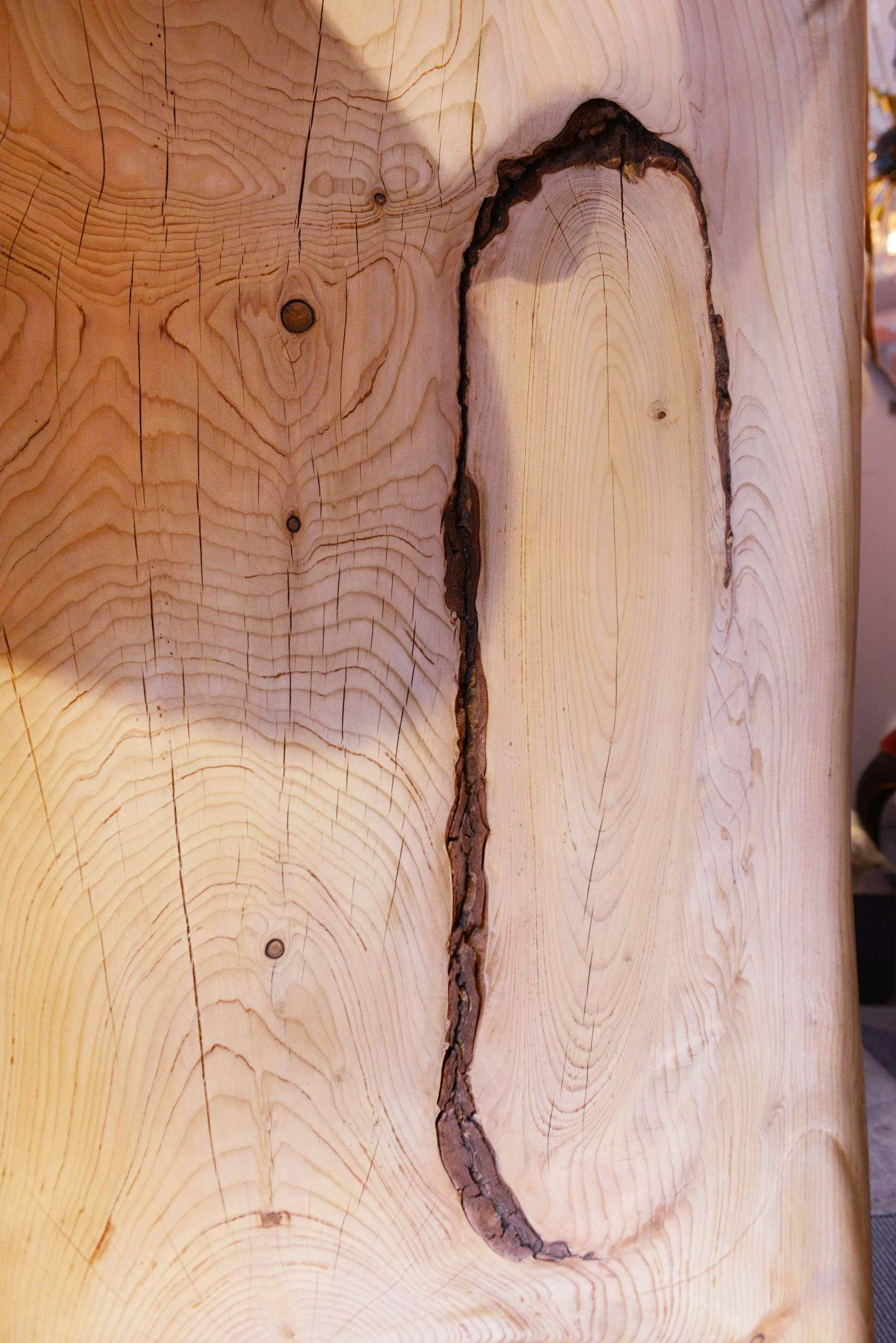 Trone Cedar Tree B in Hand-Carved Solid Cedar Wood 4